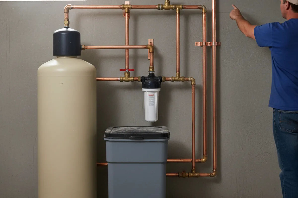 Whole-house water treatment system installed in Saint Stephen
